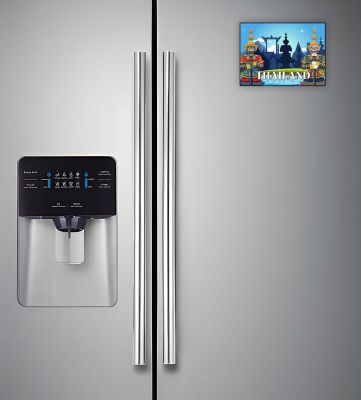Thailand Country Wooden Fridge Magnet Sticker Refrigerator Door, Home & Kitchen Decor Accessories Travel Souvenir Stylish Gift Item